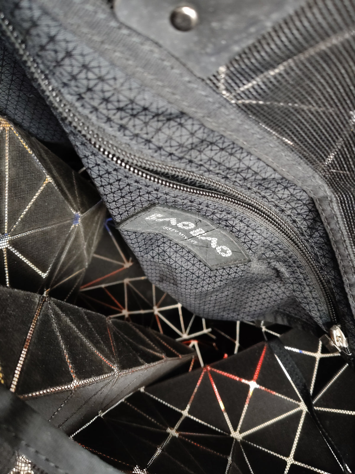 BAO BAO ISSEY MIYAKE TOTE BAG BB88-AG803 HANDLE DAMAGE SUPERNOVA