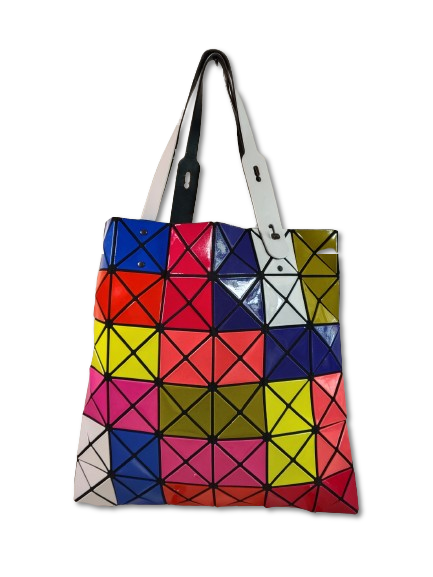 BAO BAO ISSEY MIYAKE TOTE BAG BB31-AG632 RANK C DAMAGE