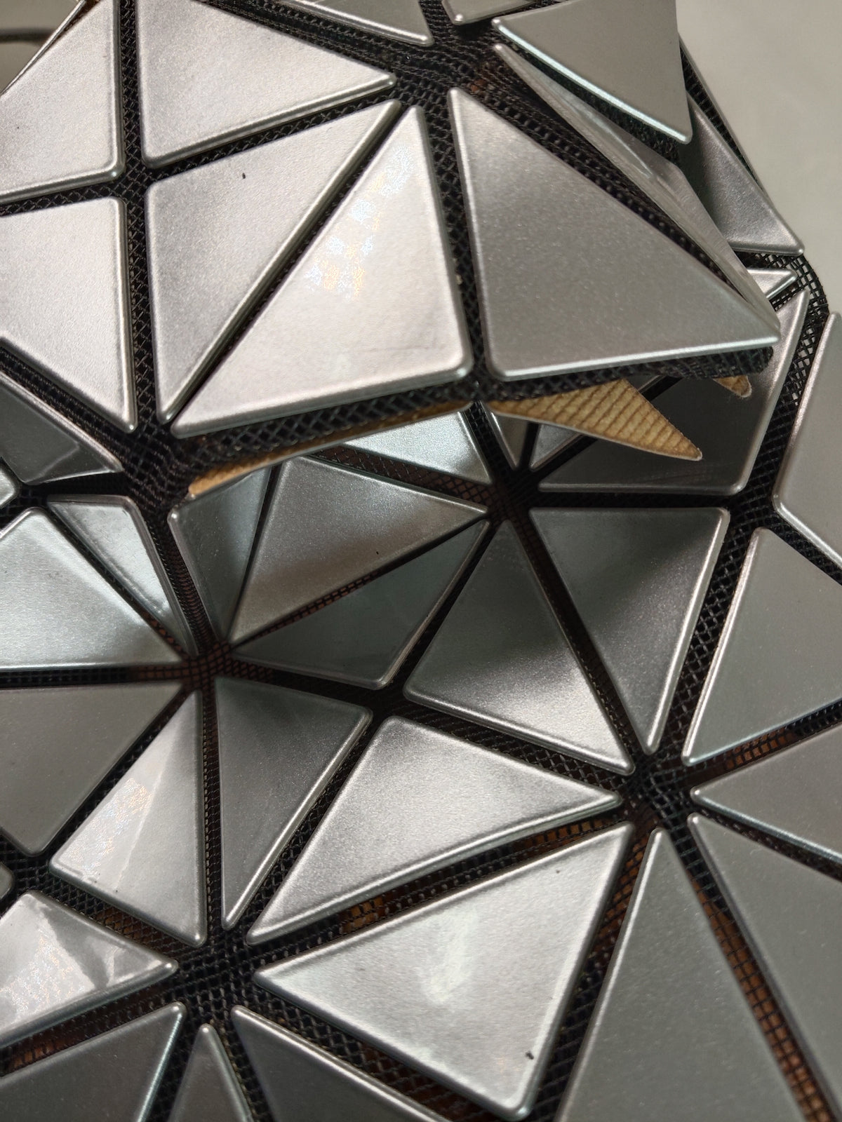 BAO BAO ISSEY MIYAKE HAND BAG BB71-AG053 RANK BC GRAY DAMAGE