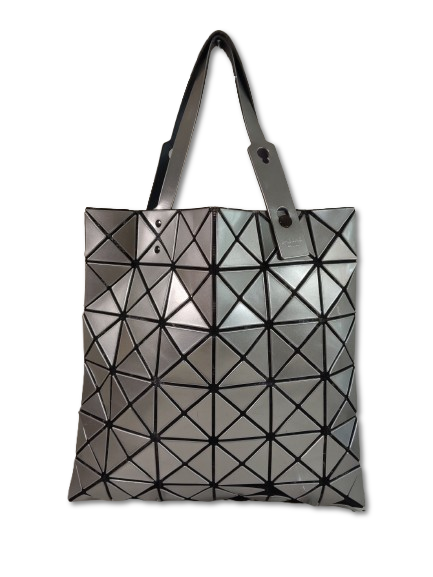 BAO BAO ISSEY MIYAKE HAND BAG BB71-AG053 RANK BC GRAY DAMAGE