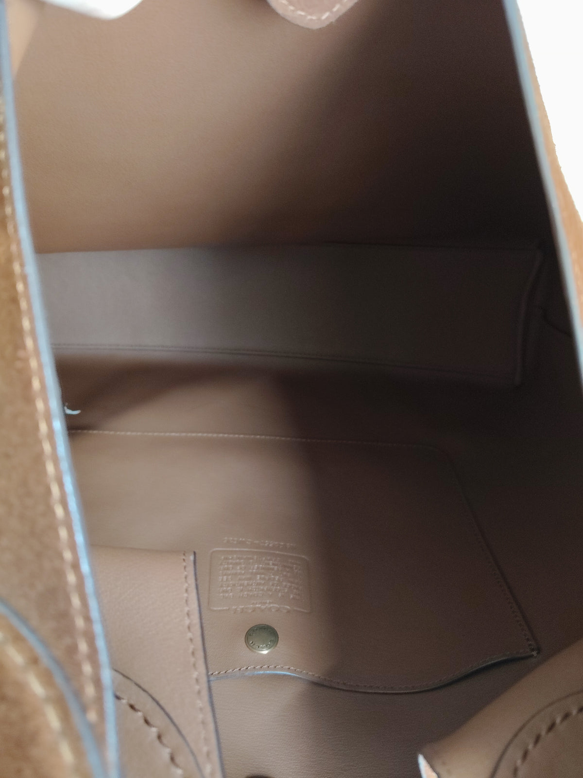 COACH Handbag CW636 Rank B Brown Damage