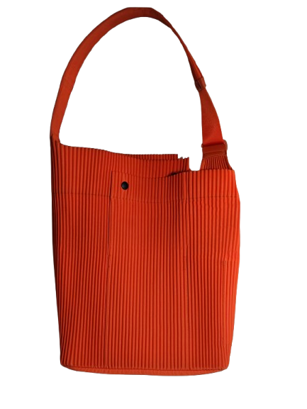 HOMME PLEASE ISSEY MIYAK Shoulder Bag Orange Rank B
