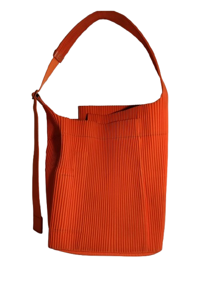 HOMME PLEASE ISSEY MIYAK Shoulder Bag Orange Rank B