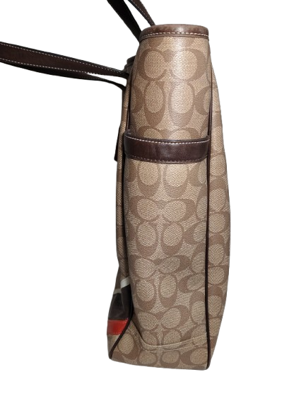 COACH Tote Bag 70336 Rank B Brown