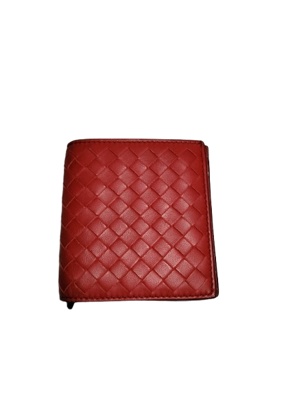 BOTTEGA VENETA WALLET INTRECCIATO RANK AB RED P004465543A