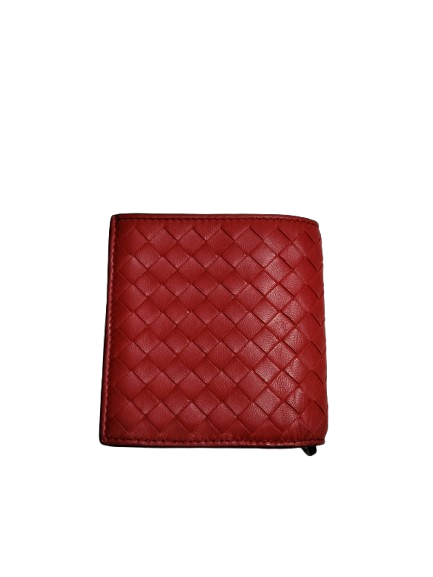 BOTTEGA VENETA WALLET INTRECCIATO RANK AB RED P004465543A