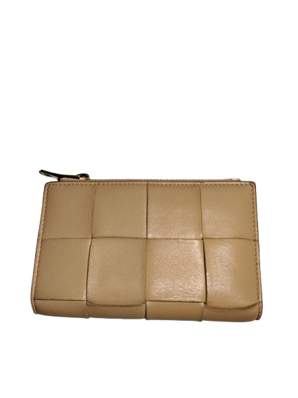 BOTTEGA VENETA WALLET RANK B BEIGE STAIN P02338504W CASSETTE SMALL BI-FOLD WALLET