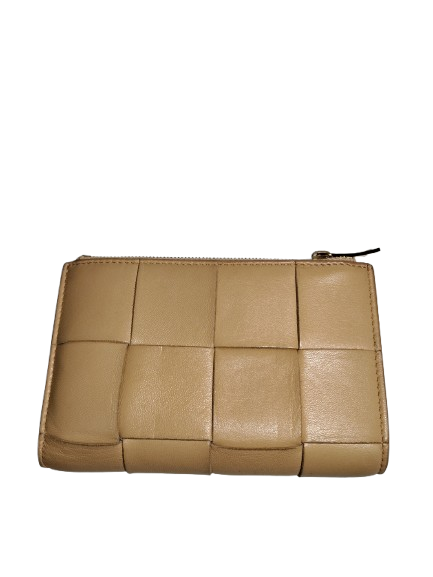 BOTTEGA VENETA WALLET RANK B BEIGE STAIN P02338504W CASSETTE SMALL BI-FOLD WALLET