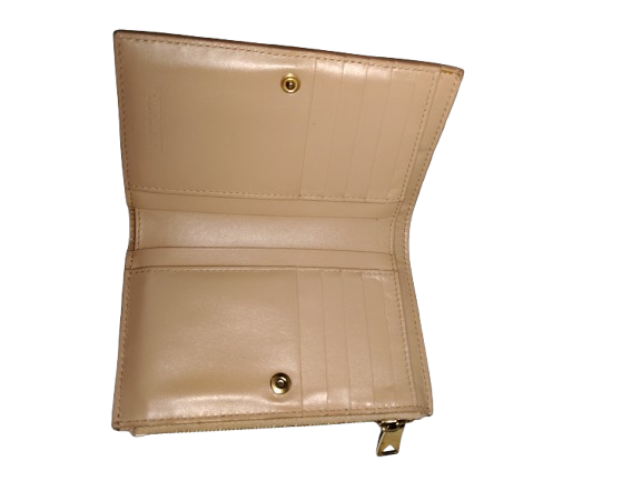 BOTTEGA VENETA WALLET RANK B BEIGE STAIN P02338504W CASSETTE SMALL BI-FOLD WALLET