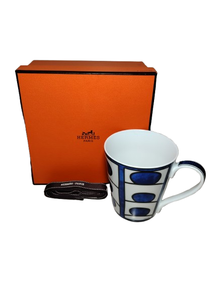 CUP HERMES WHITE AND BLUE BLUES D'AILLEURS