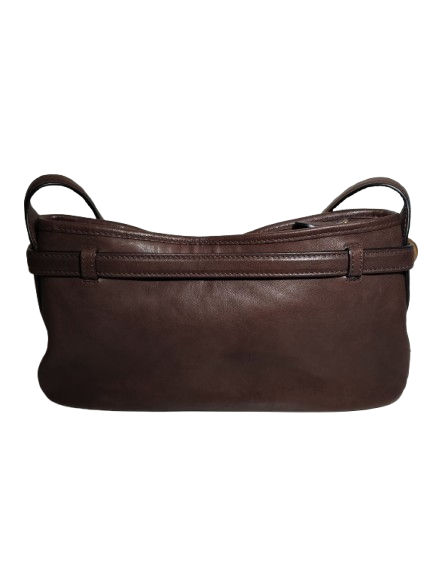 MIU MIU HANDBAG RANK B 5BC182 BROWN STAIN NAPPA AVIATOR