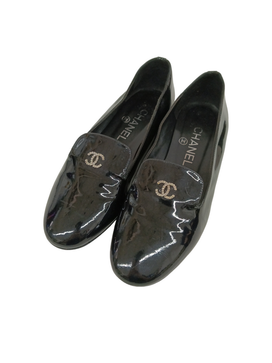 CHANEL Slip-on Size34 Lady's Black G30757 (Rank B)