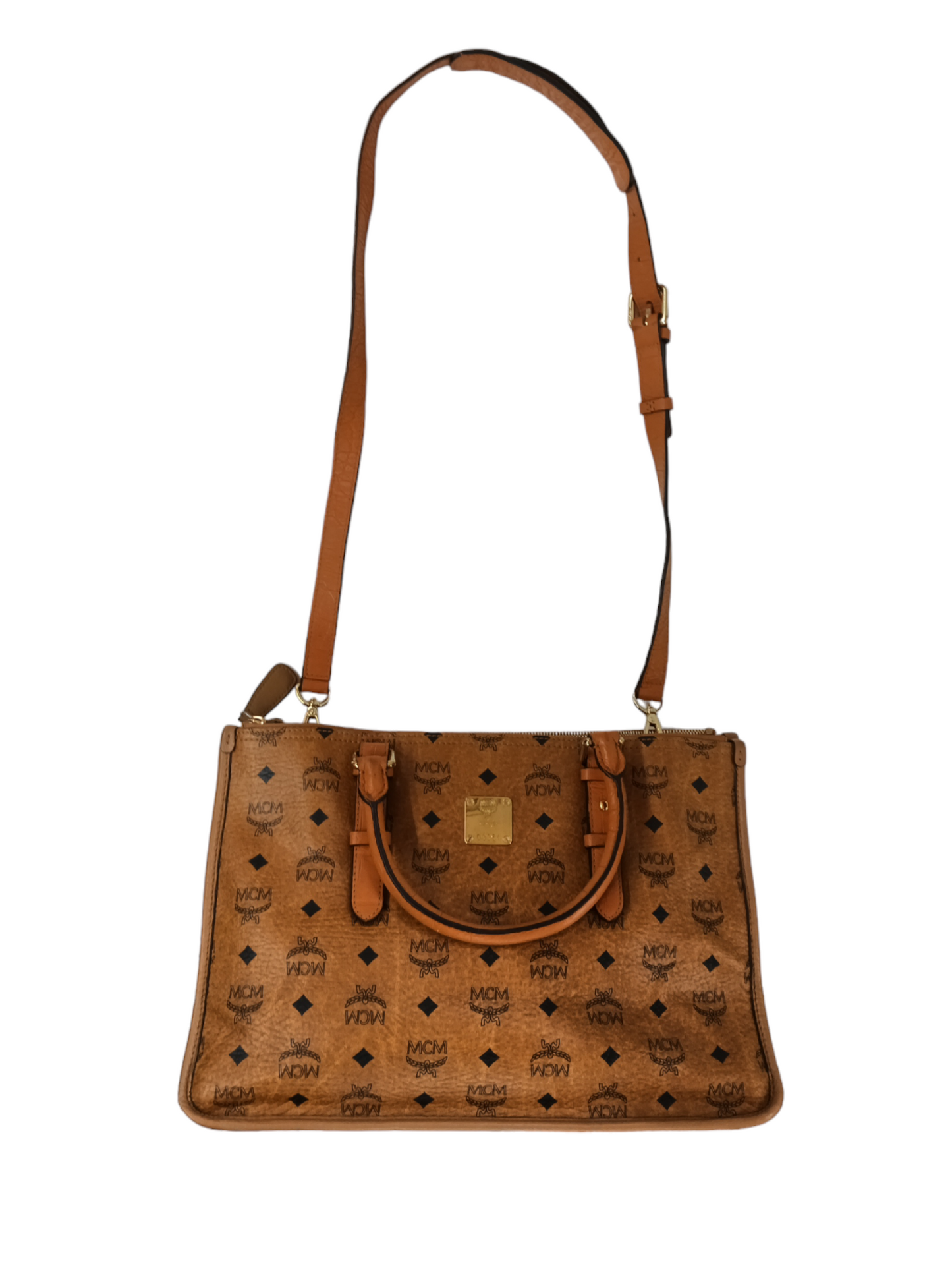 MCM 2WAY Bag Brown *Scratch Stain