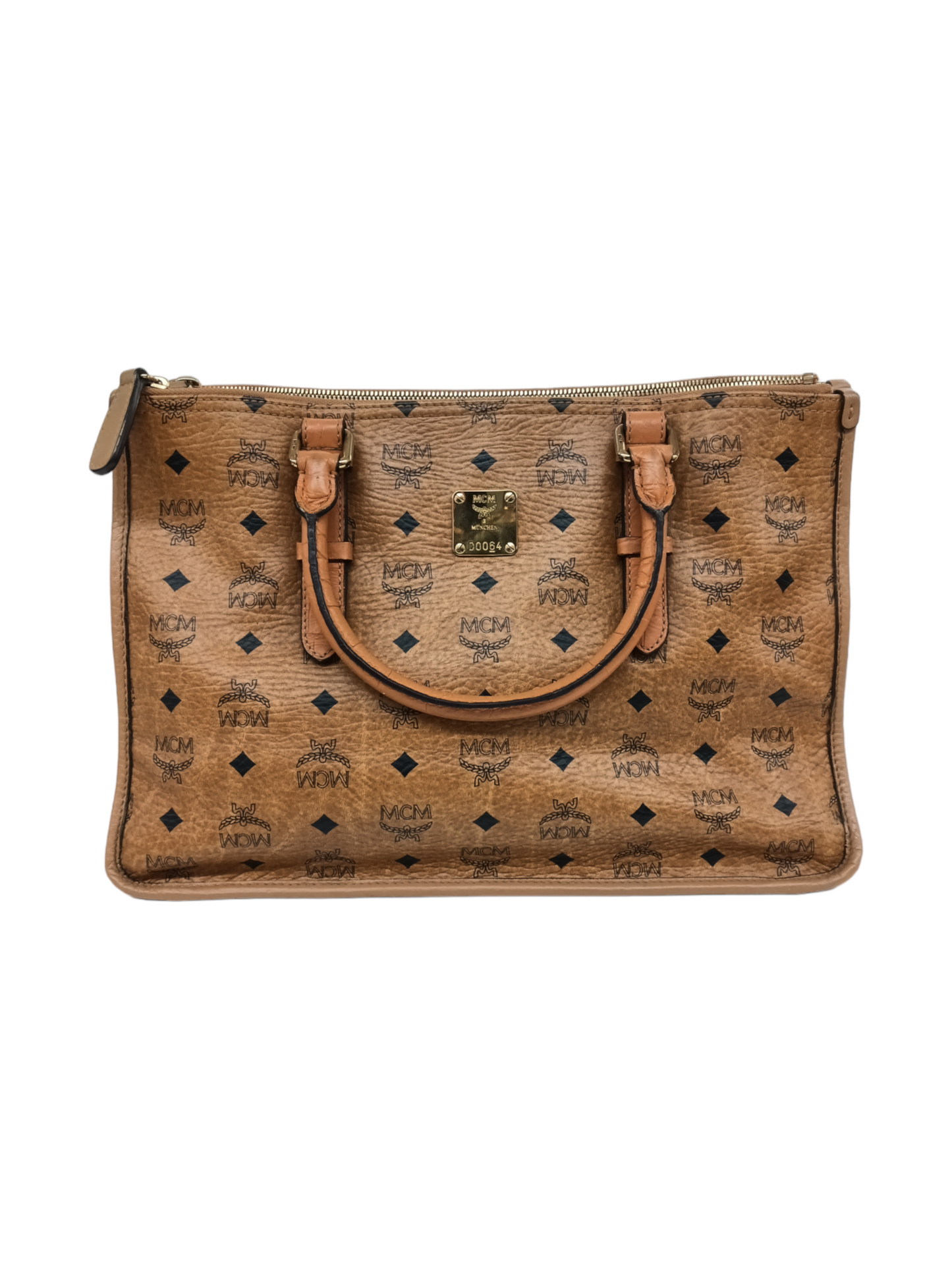 MCM 2WAY Bag Brown *Scratch Stain