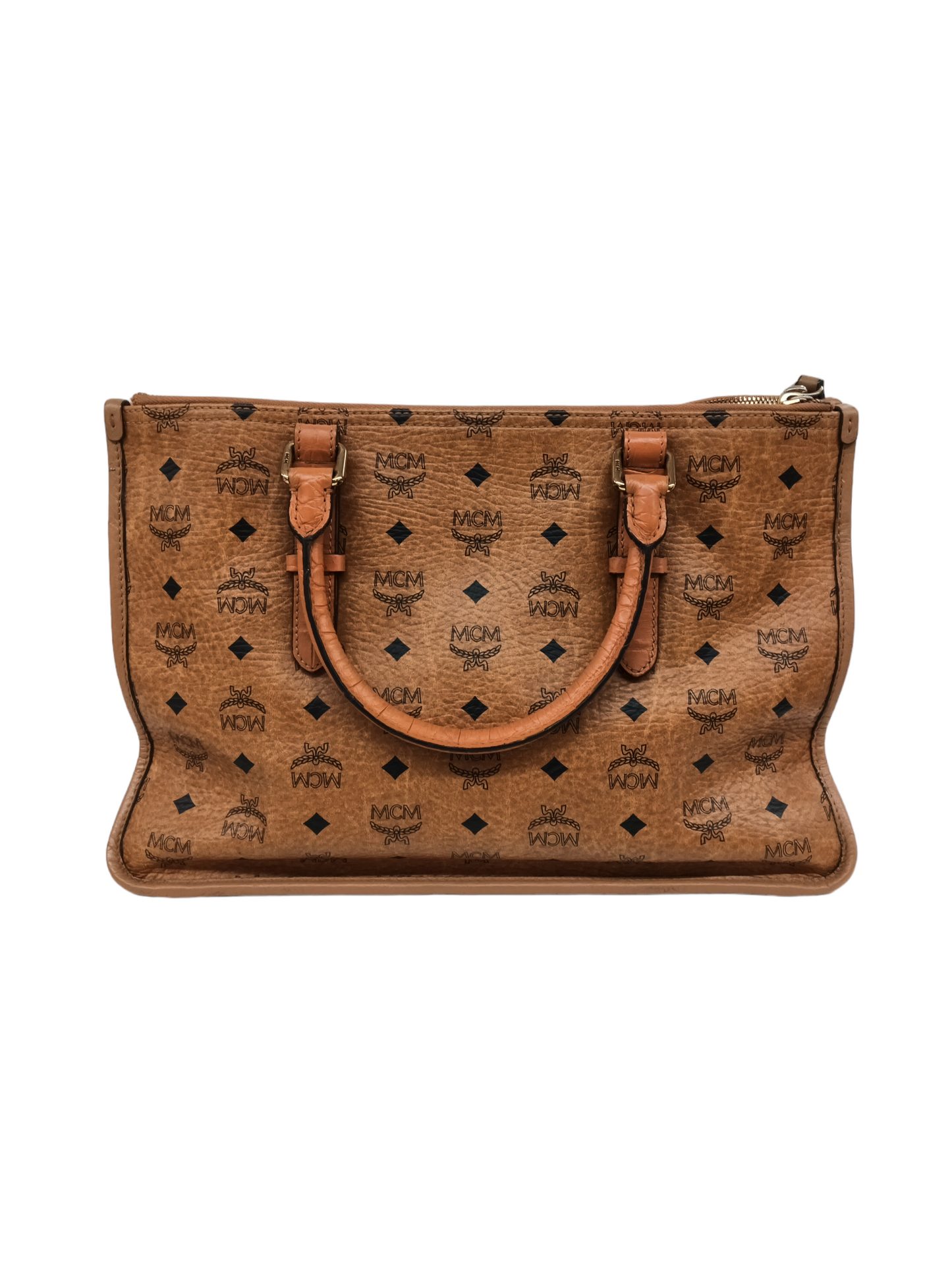 MCM 2WAY Bag Brown *Scratch Stain