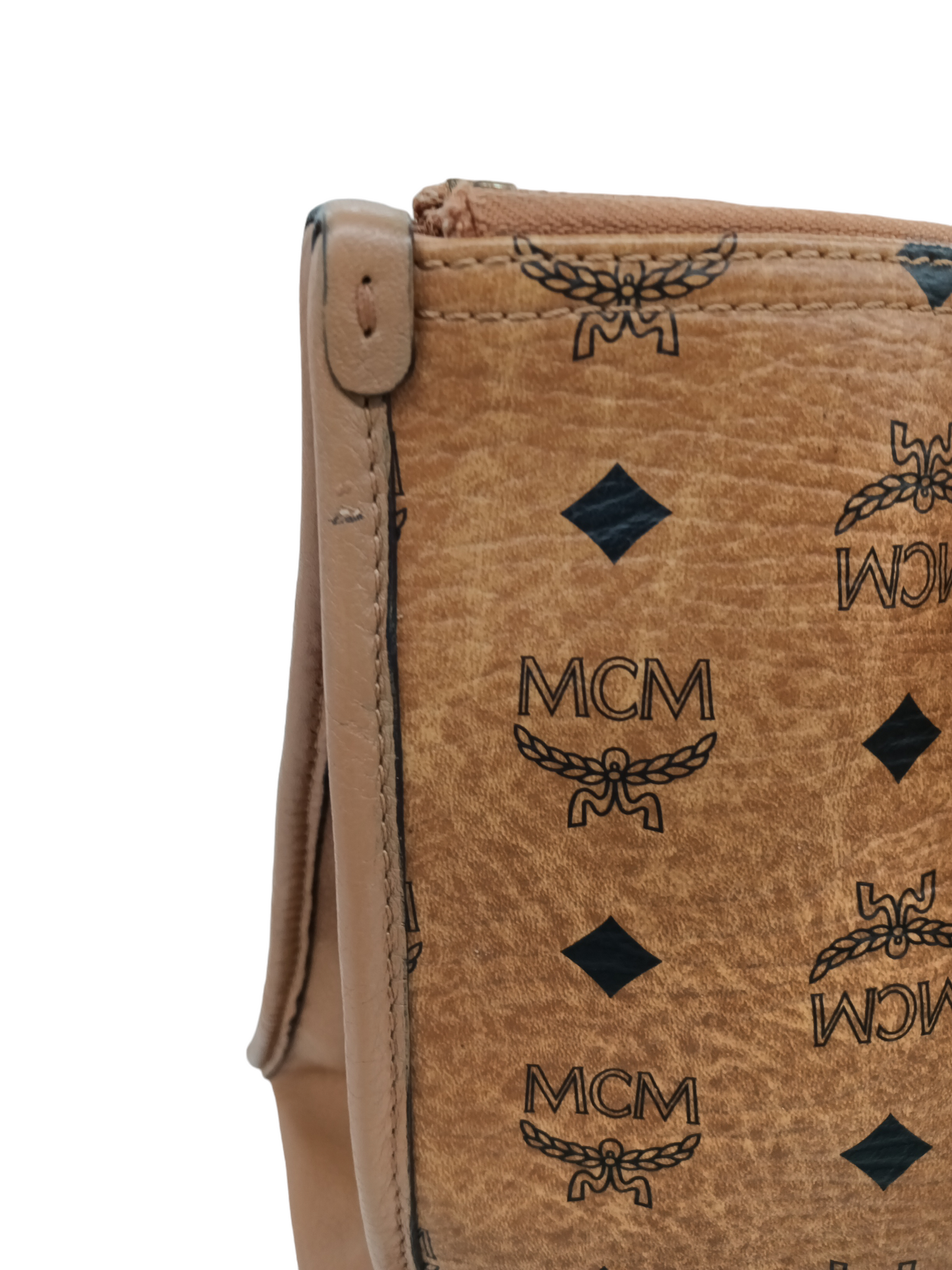 MCM 2WAY Bag Brown *Scratch Stain