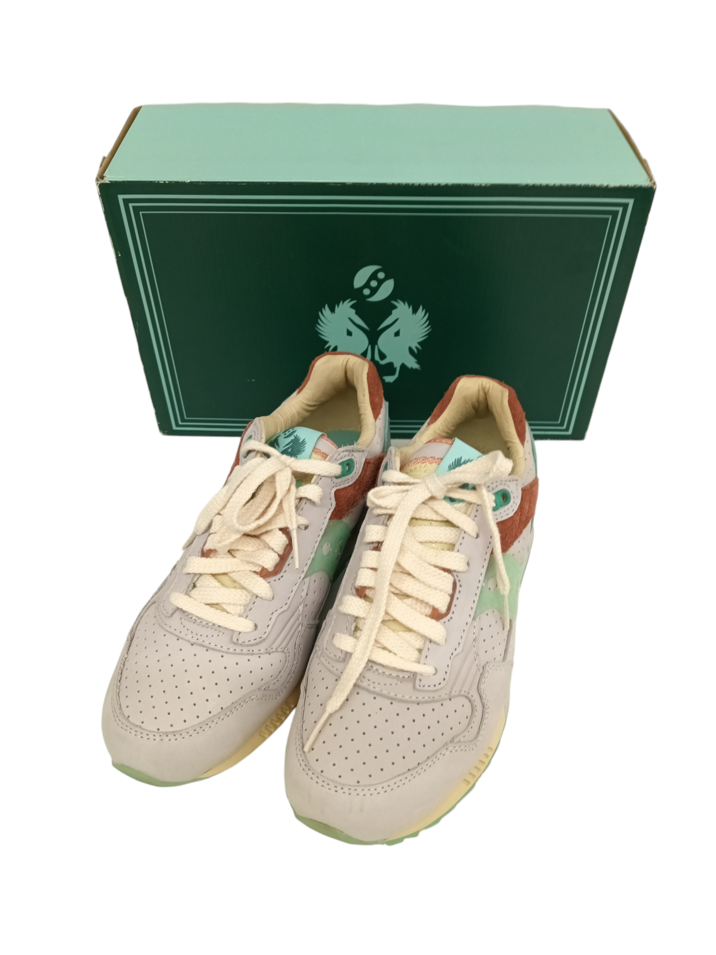 SAUCONY Sneaker 8US S70701-1 Lady's Beige*Green