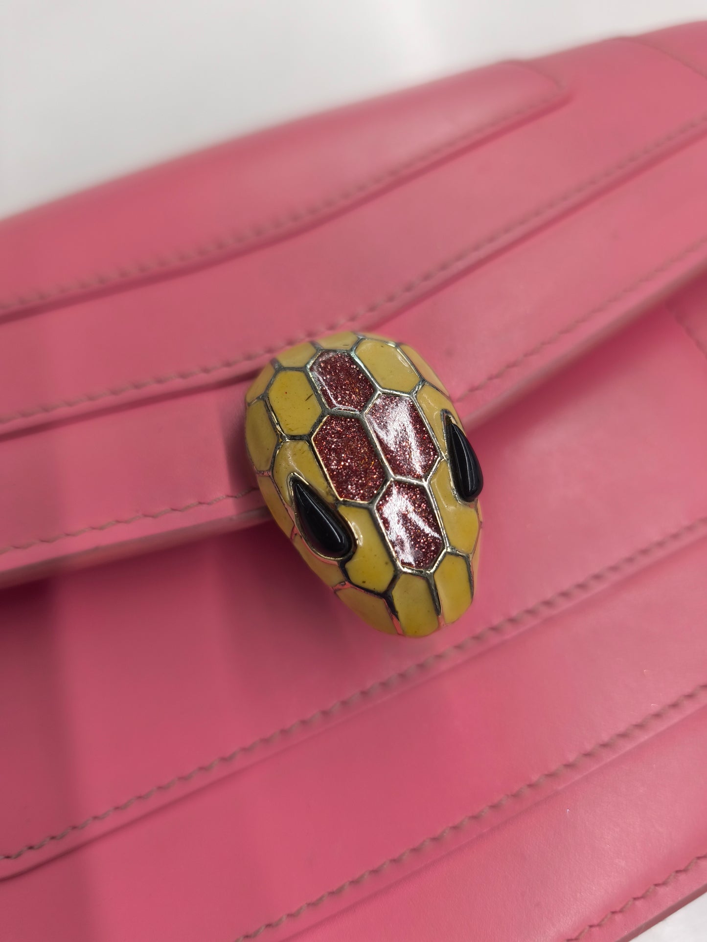 BVLGARI Shoulder Bag Pink Rank (B)