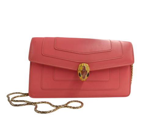 BVLGARI Shoulder Bag Pink Rank (B)