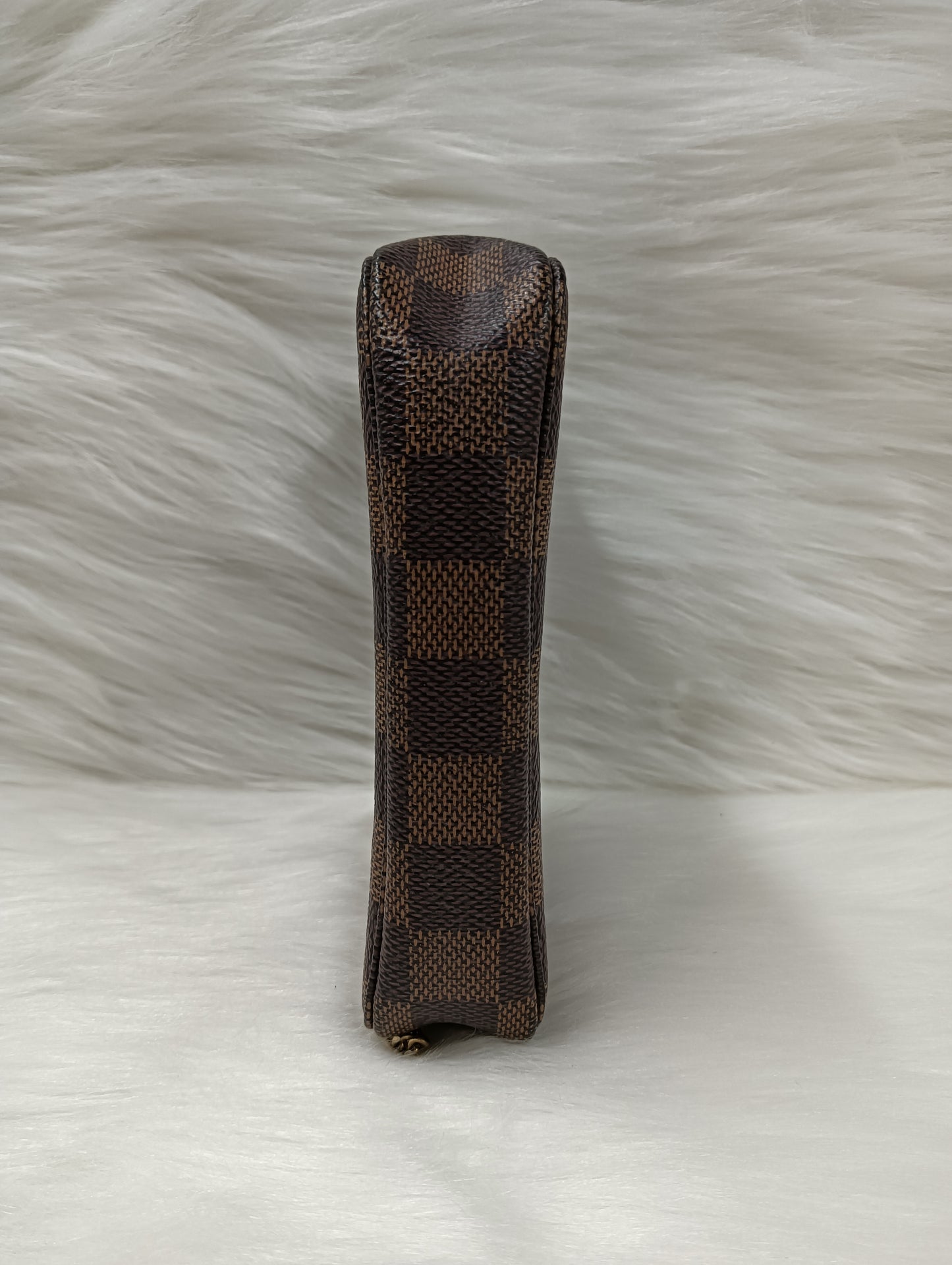 LOUIS VUITTON HandBag Damier Pochette N58009 Brown SF4184 (Rank B)