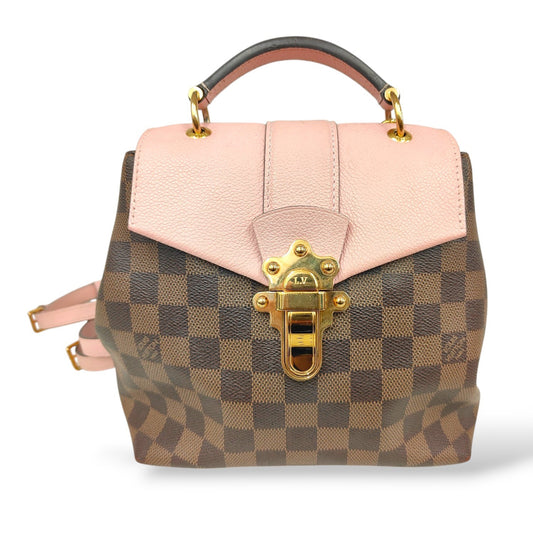 LOUIS VUITTON Rucksack Clapton N42262 SR0168 Brown and Pink Rank(B)