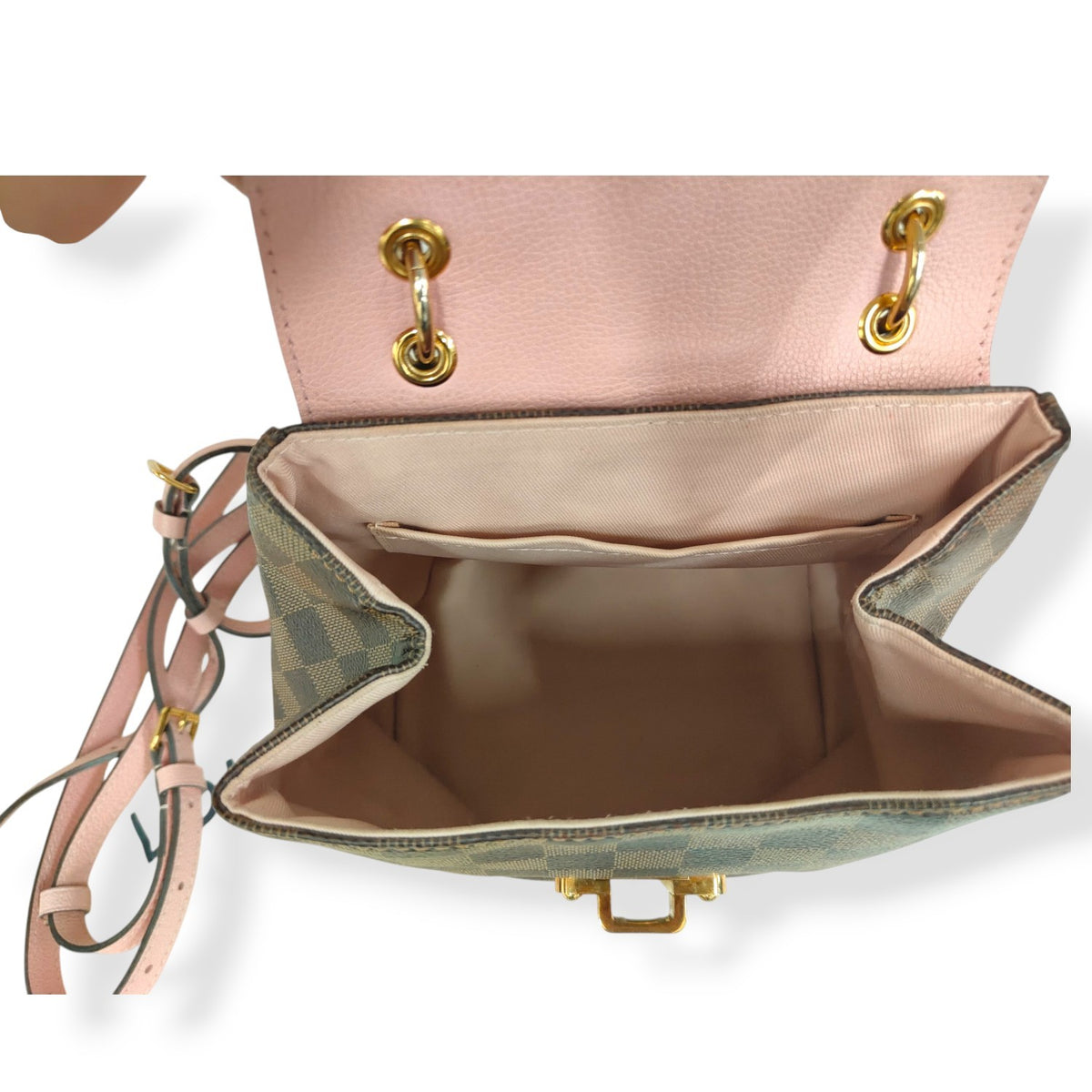 LOUIS VUITTON Rucksack Clapton N42262 SR0168 Brown and Pink Rank(B)