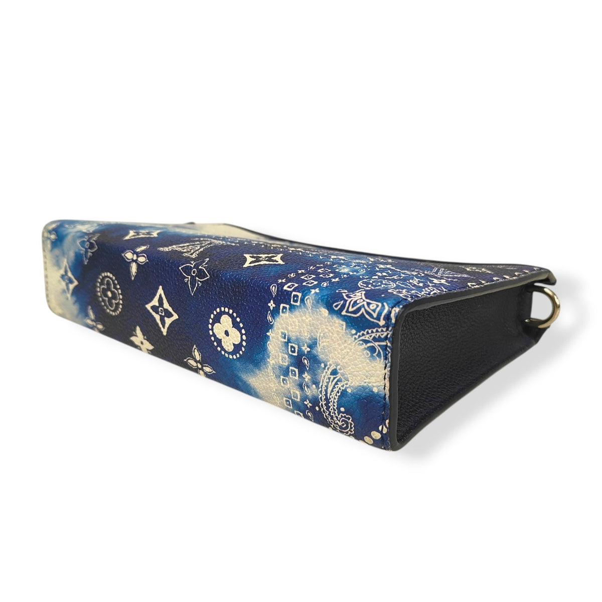 LOUIS VUITTON SHOULDER BAG MONOGRAM M81431 BLUE AND WHITE NFC BANDANA GASTON'S RANK(A)