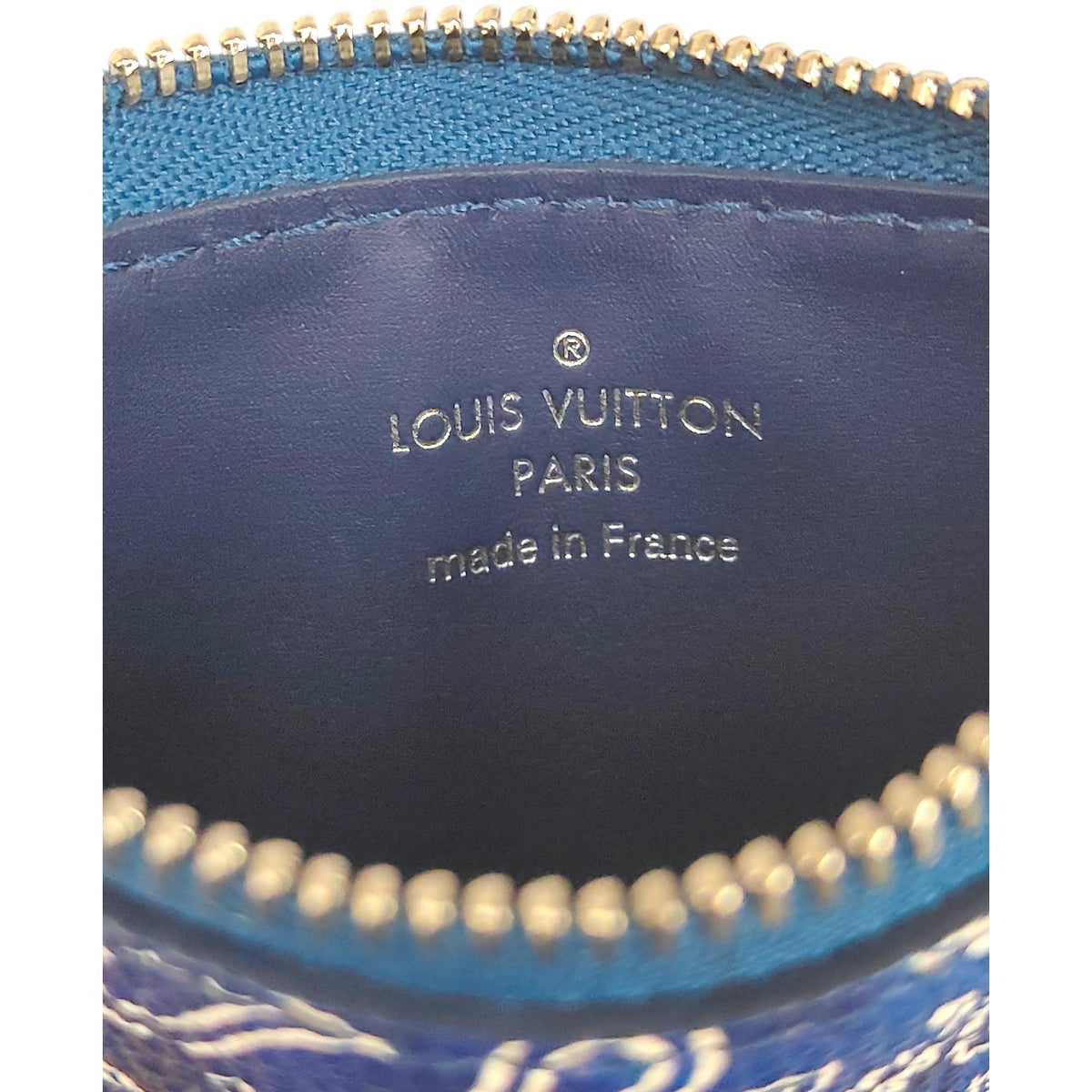 LOUIS VUITTON SHOULDER BAG MONOGRAM M81431 BLUE AND WHITE NFC BANDANA GASTON'S RANK(A)