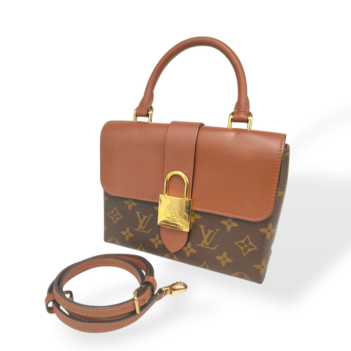 LOUIS VUITTON 2WAY BAG MONOGRAM M44654 BROWN SCRATCH DU2270 RANK(B)