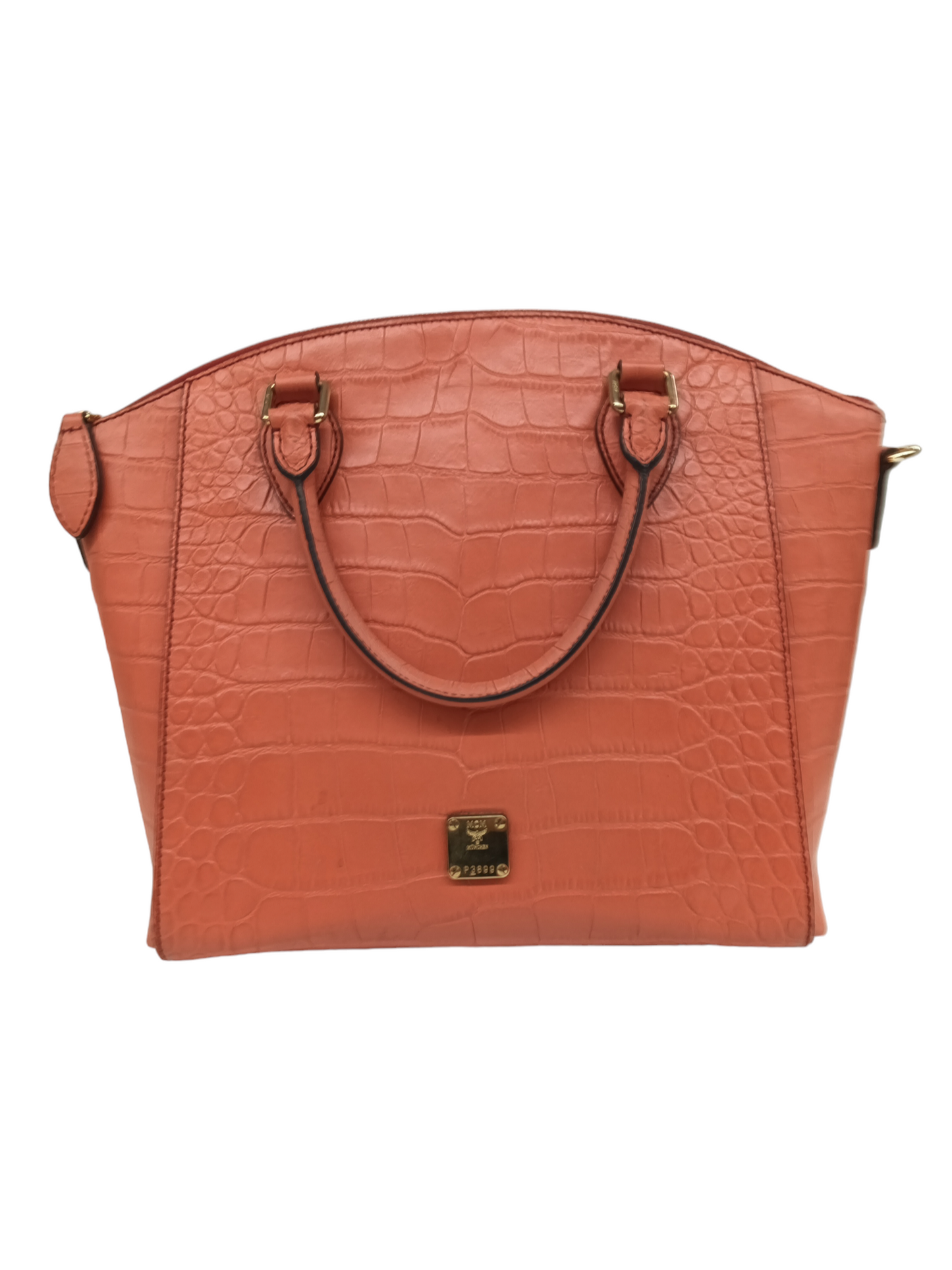 MCM 2WAY Bag Orange MWT3SAF40OR001 (Rank B) Stain