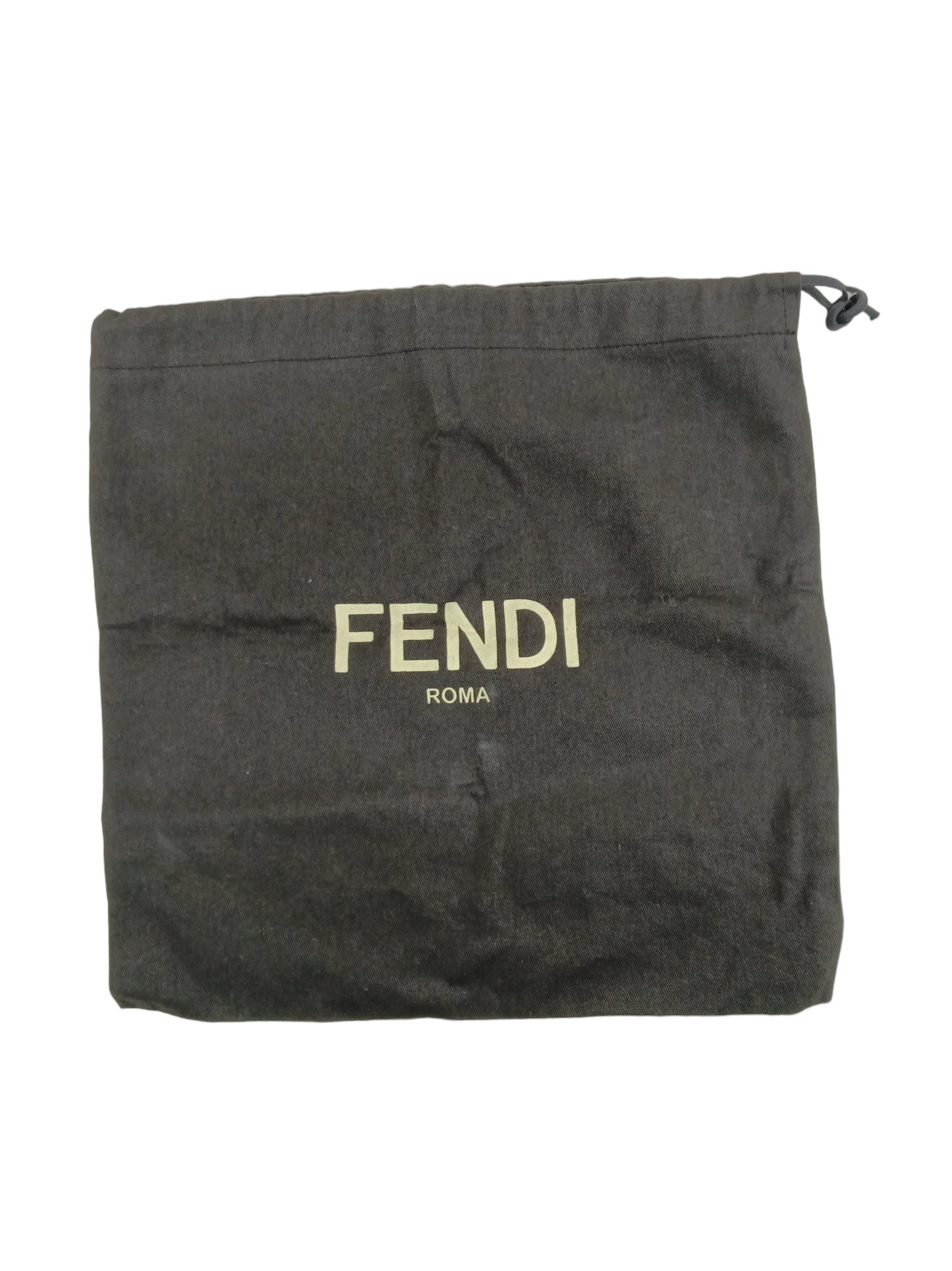 FENDI Shoulder Bag KAN I 8M0381 Black*Gold Scratch 198 0189