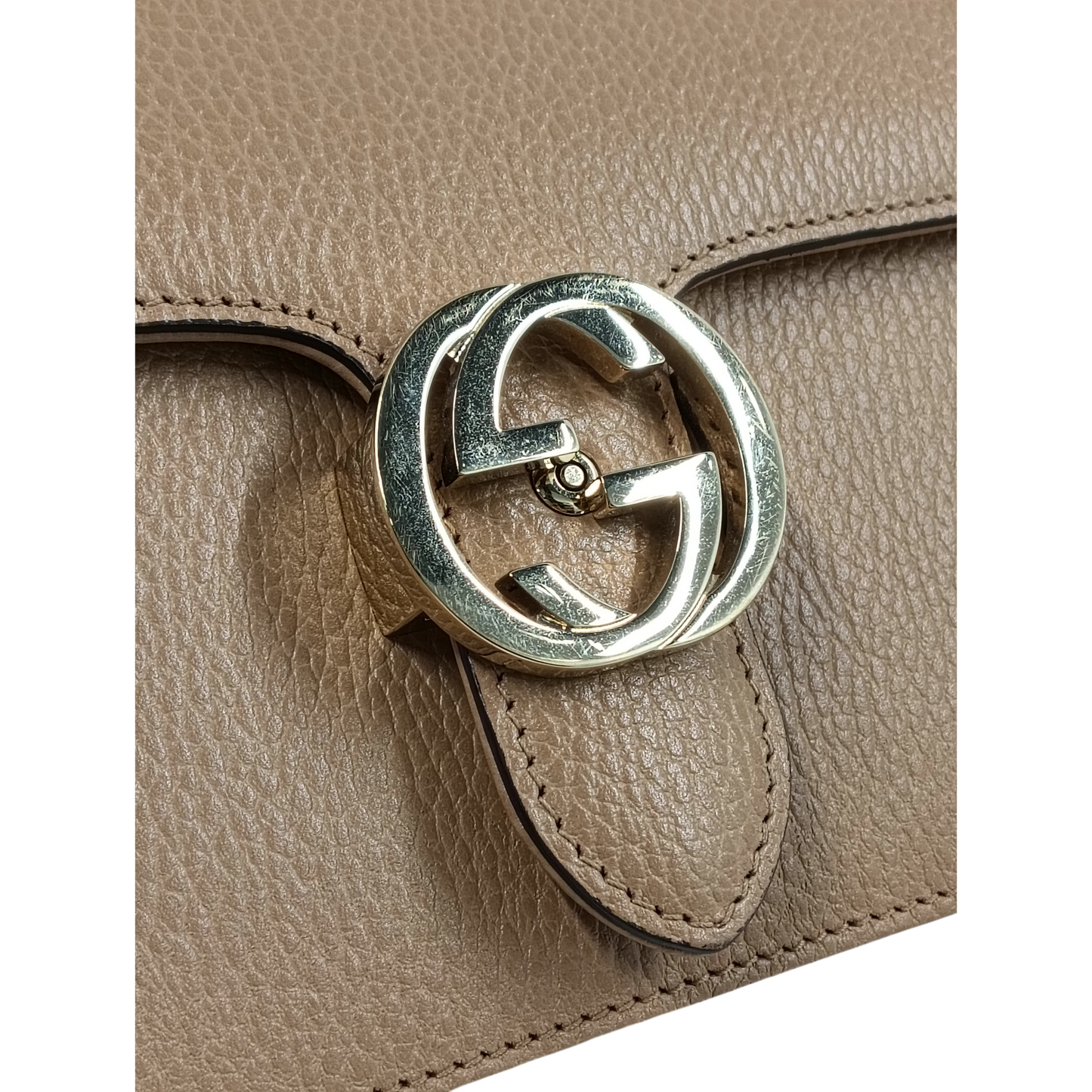 GUCCI Shoulder Bag 510304 520981 Rank (A) Beige *Chain Small sticky
