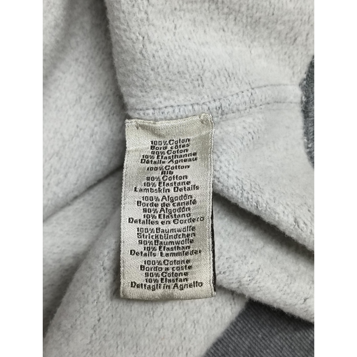 HERMES Long-sleeved T-shirt Size XL Mens Gray Rank (B) Stain