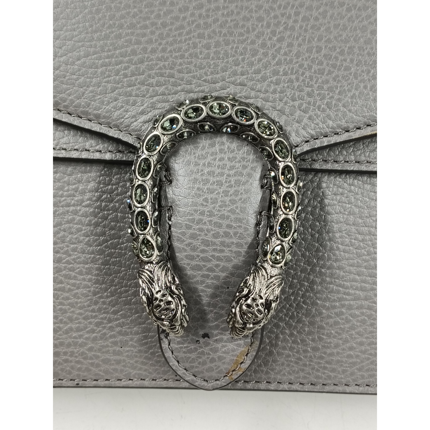 GUCCI Shoulder Bag 421970 493075 Rank(B) Gray Stain