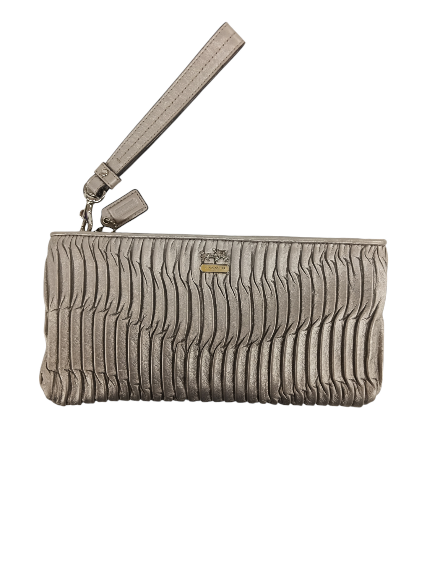 COACH Pouch 46914 Gray (Rank A)