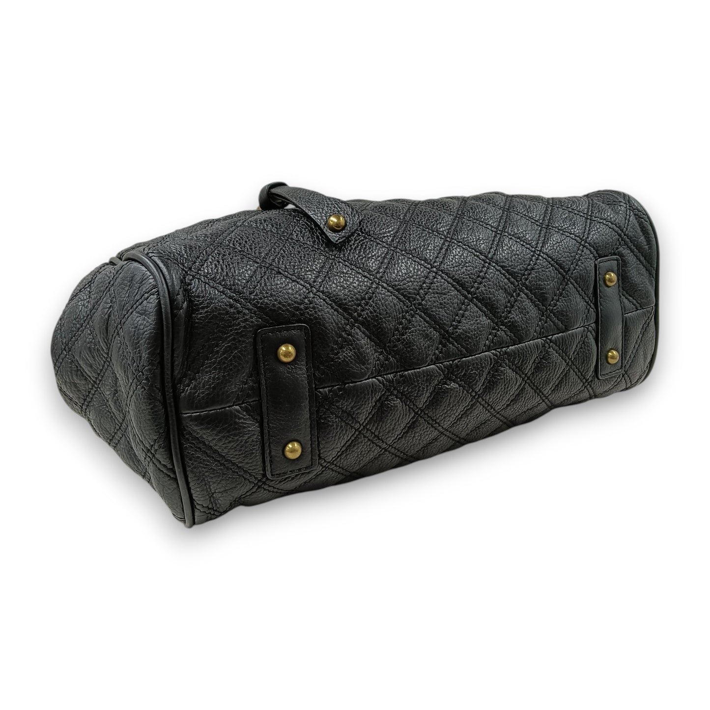 MARC JACOBS 2WAY Bag Quilted Leather Stam Bag Rank (B) Black Scratch F05 610