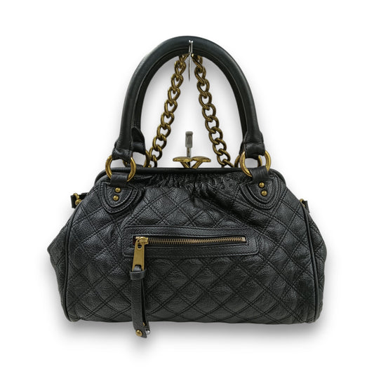 MARC JACOBS 2WAY Bag Quilted Leather Stam Bag Rank (B) Black Scratch F05 610