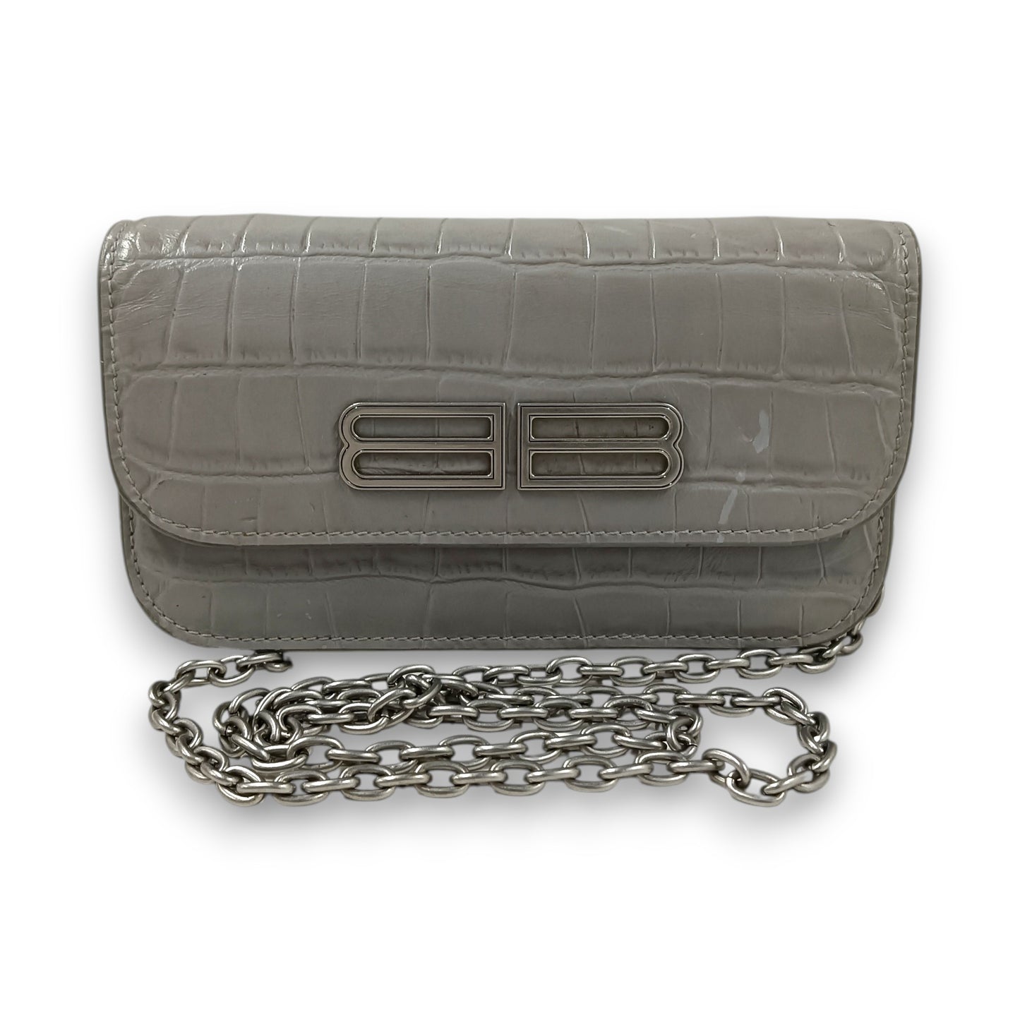 BALENCIAGA Shoulder Bag 688894 Rank (BC) Gray Stain