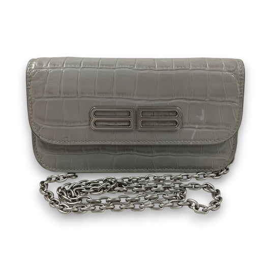 BALENCIAGA Shoulder Bag 688894 Rank (BC) Gray Stain