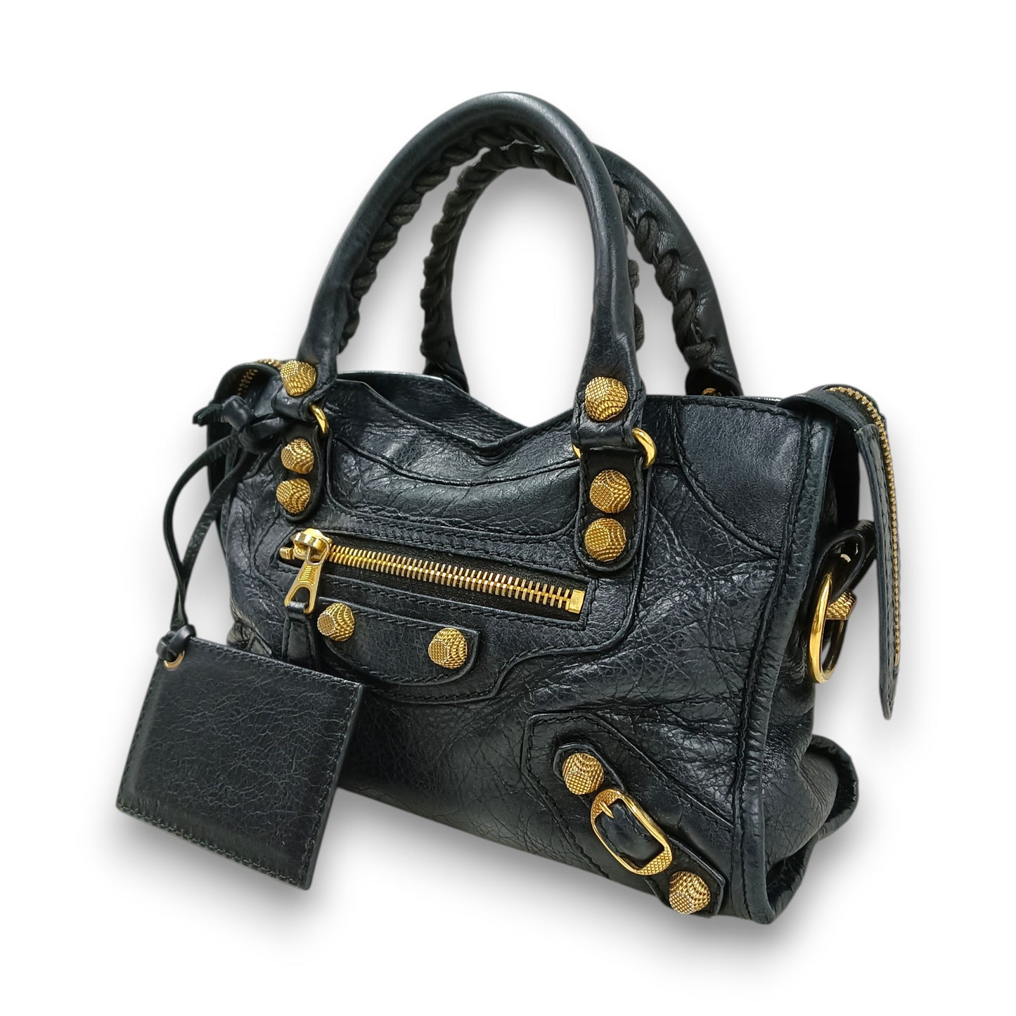 BALENCIAGA 2WAY Bag Rank (B) Navy Stain 309544.100.D.538735
