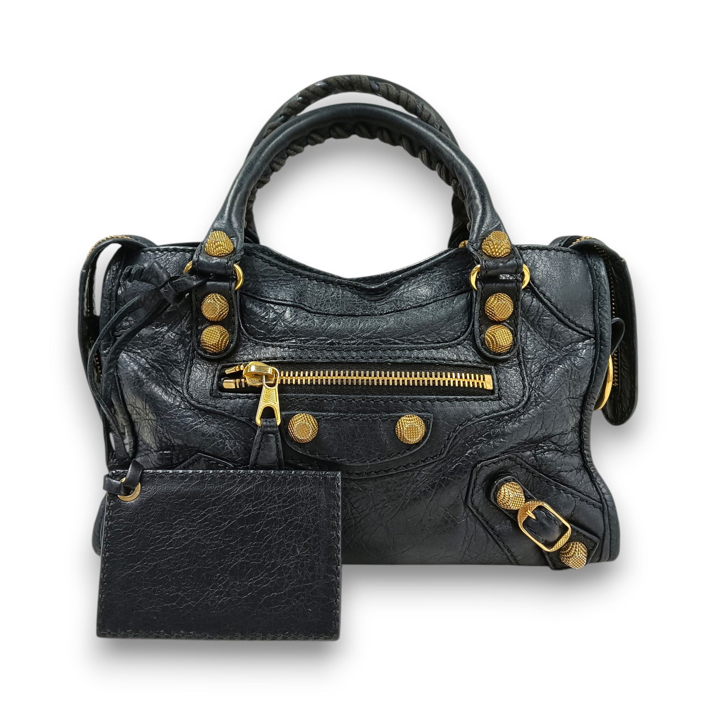 BALENCIAGA 2WAY Bag Rank (B) Navy Stain 309544.100.D.538735