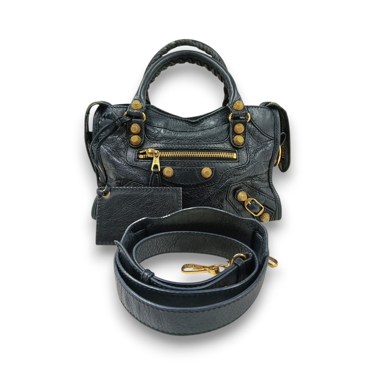 BALENCIAGA 2WAY Bag Rank (B) Navy Stain 309544.100.D.538735