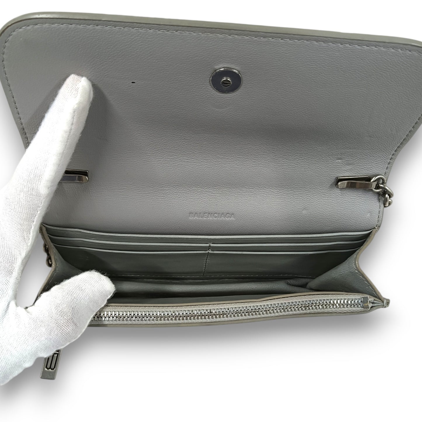 BALENCIAGA Shoulder Bag 688894 Rank (BC) Gray Stain