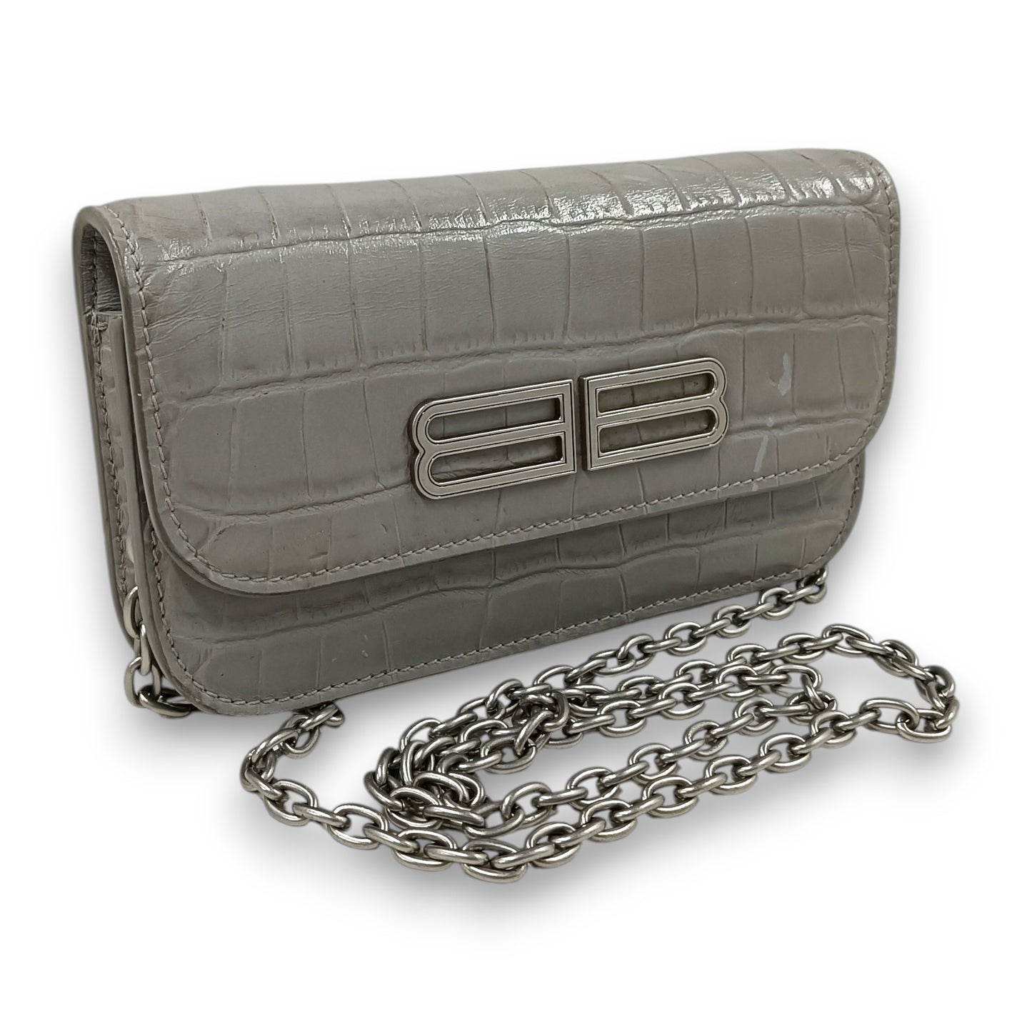 BALENCIAGA Shoulder Bag 688894 Rank (BC) Gray Stain