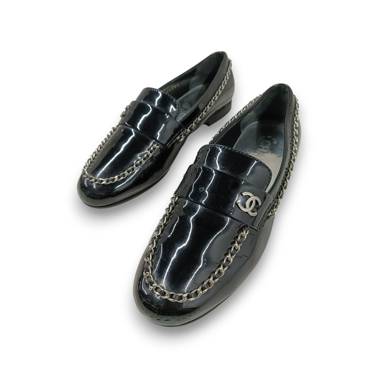 CHANEL Loafers 36c Lady's Black Rank (B) Stain x G35631