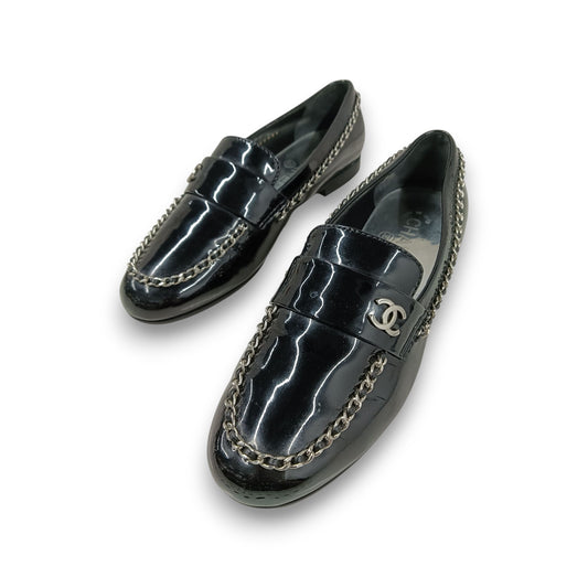 CHANEL Loafers 36c Lady's Black Rank (B) Stain x G35631
