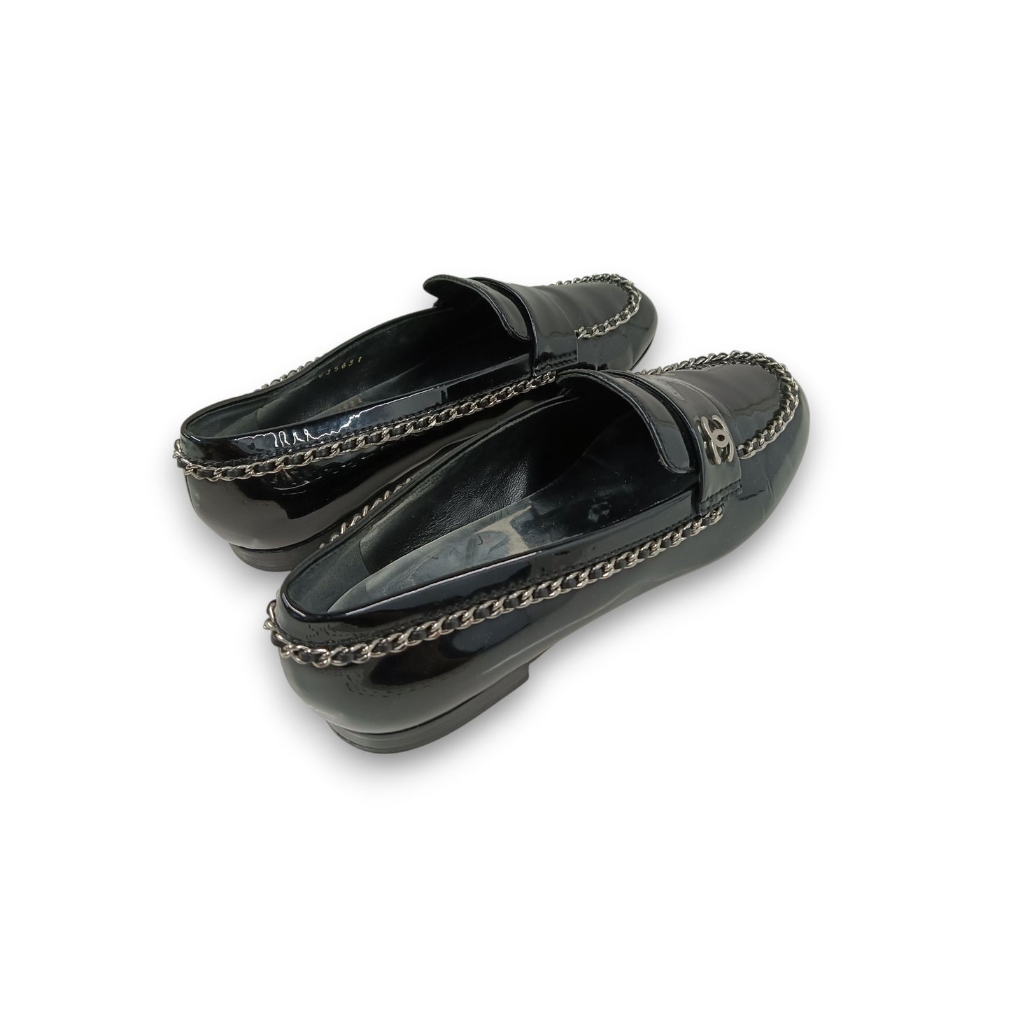 CHANEL Loafers 36c Lady's Black Rank (B) Stain x G35631