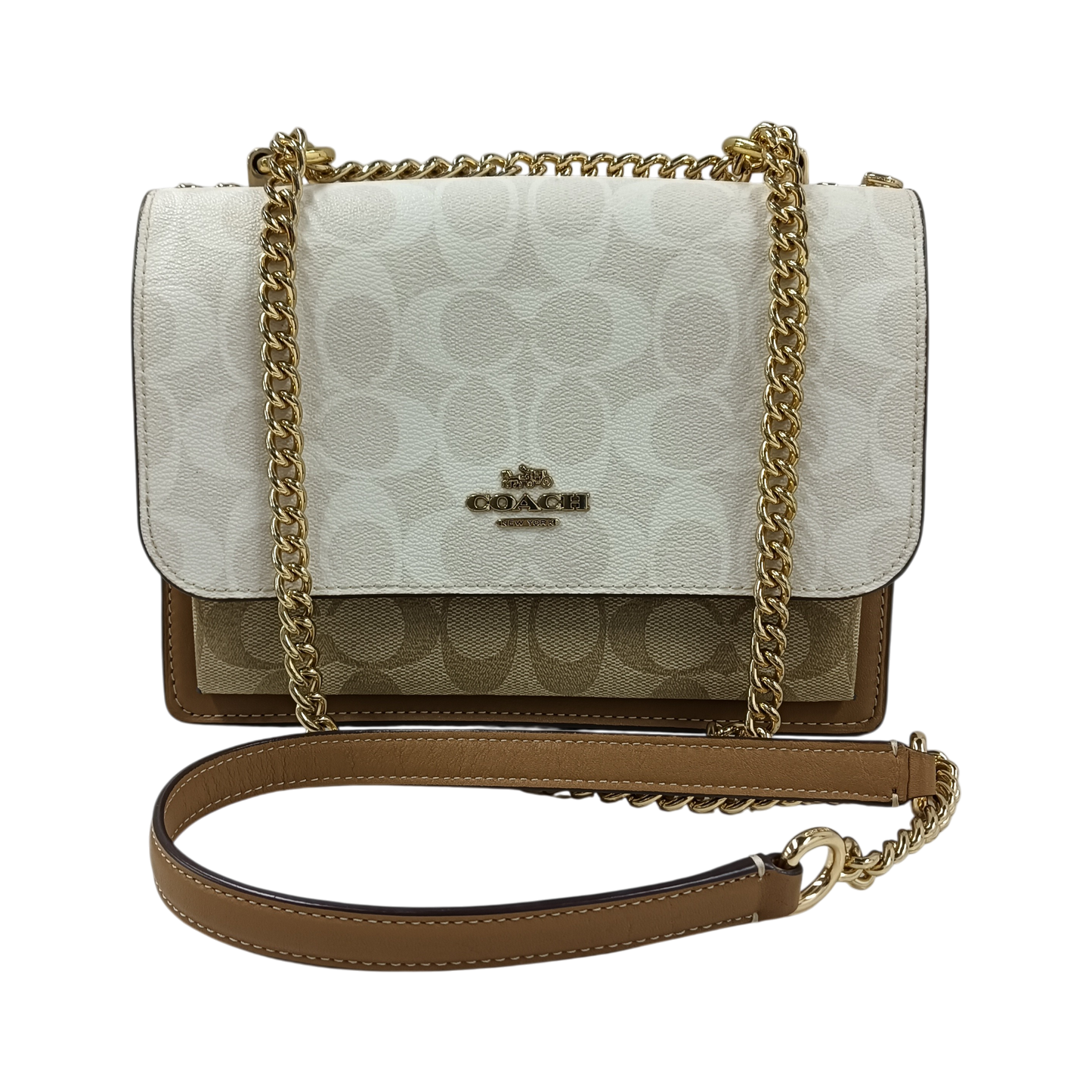COACH Shoulder Bag CA148 Rank (B) Brown Damage