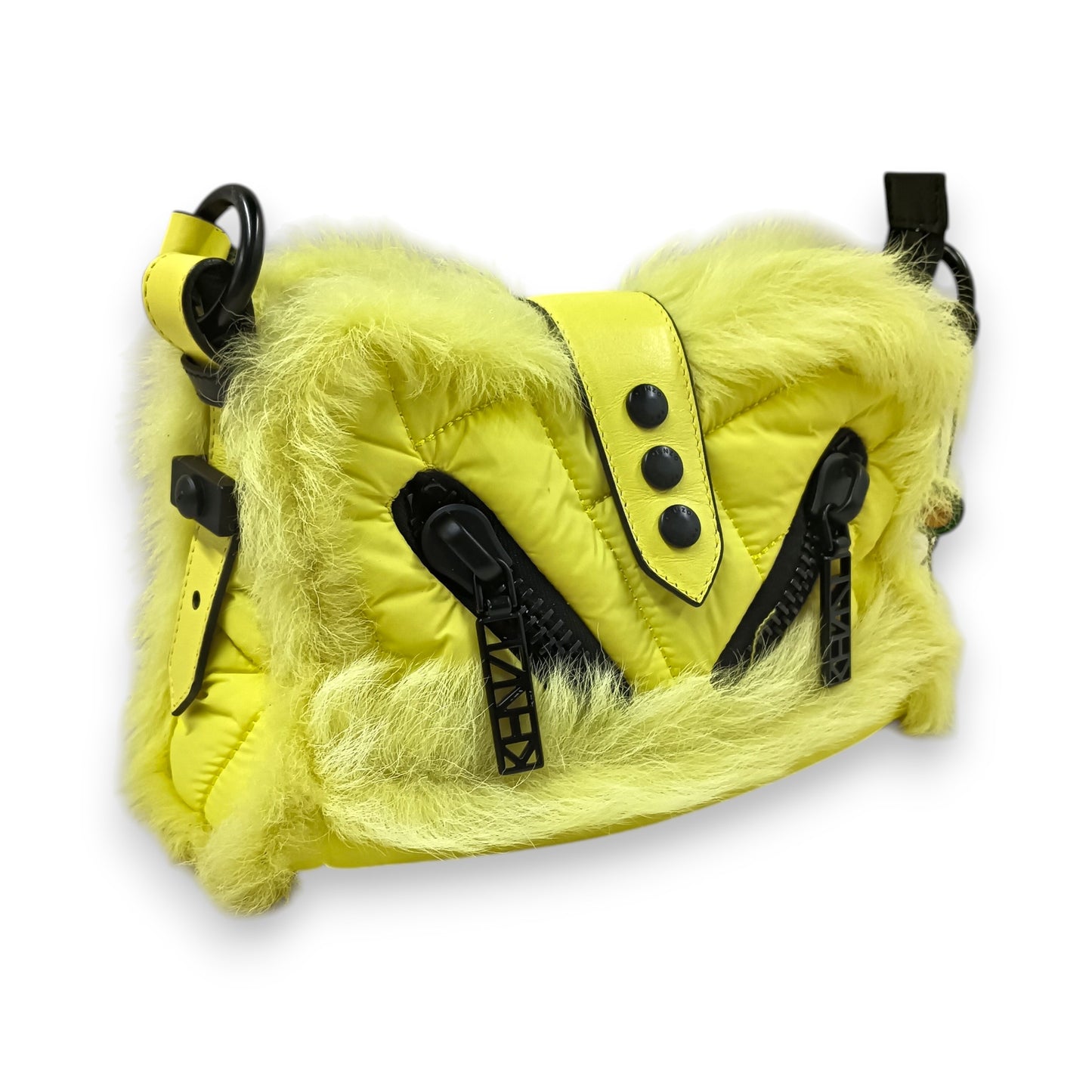 KENZO Shoulder Bag 1SA103 B04 Rank (B) Yellow Stain
