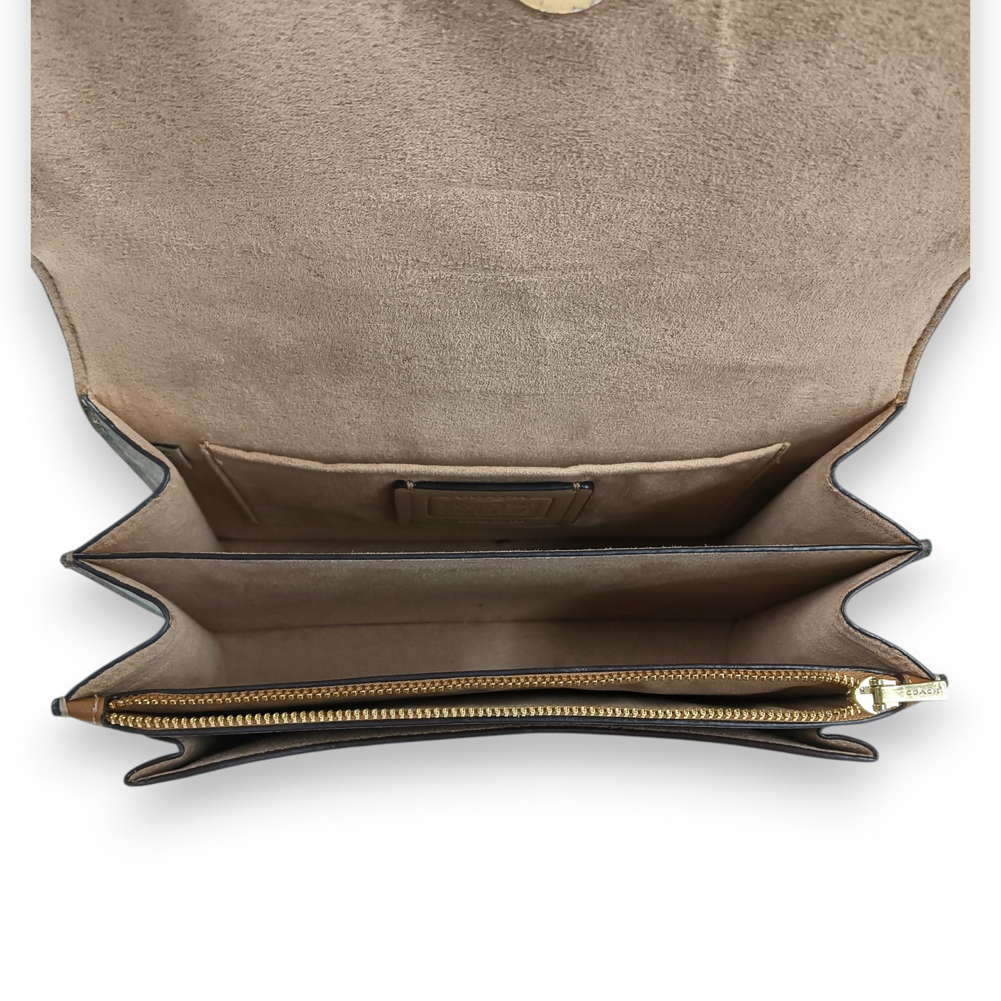 COACH Shoulder Bag CA148 Rank (B) Brown Damage